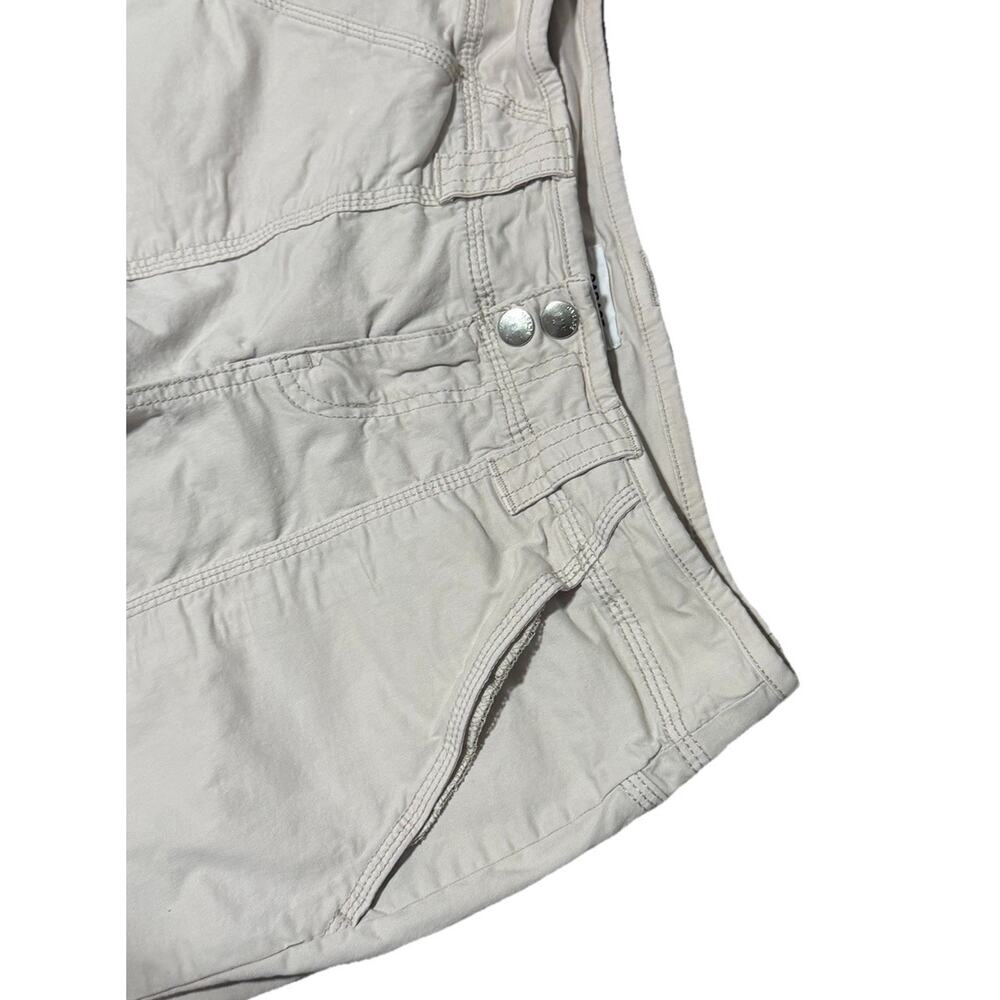 Garage Khaki Cargo Pants Sz 5 Juniors Y2K 2000s Utility Boot Cut Pockets Beige - Picture 7 of 11